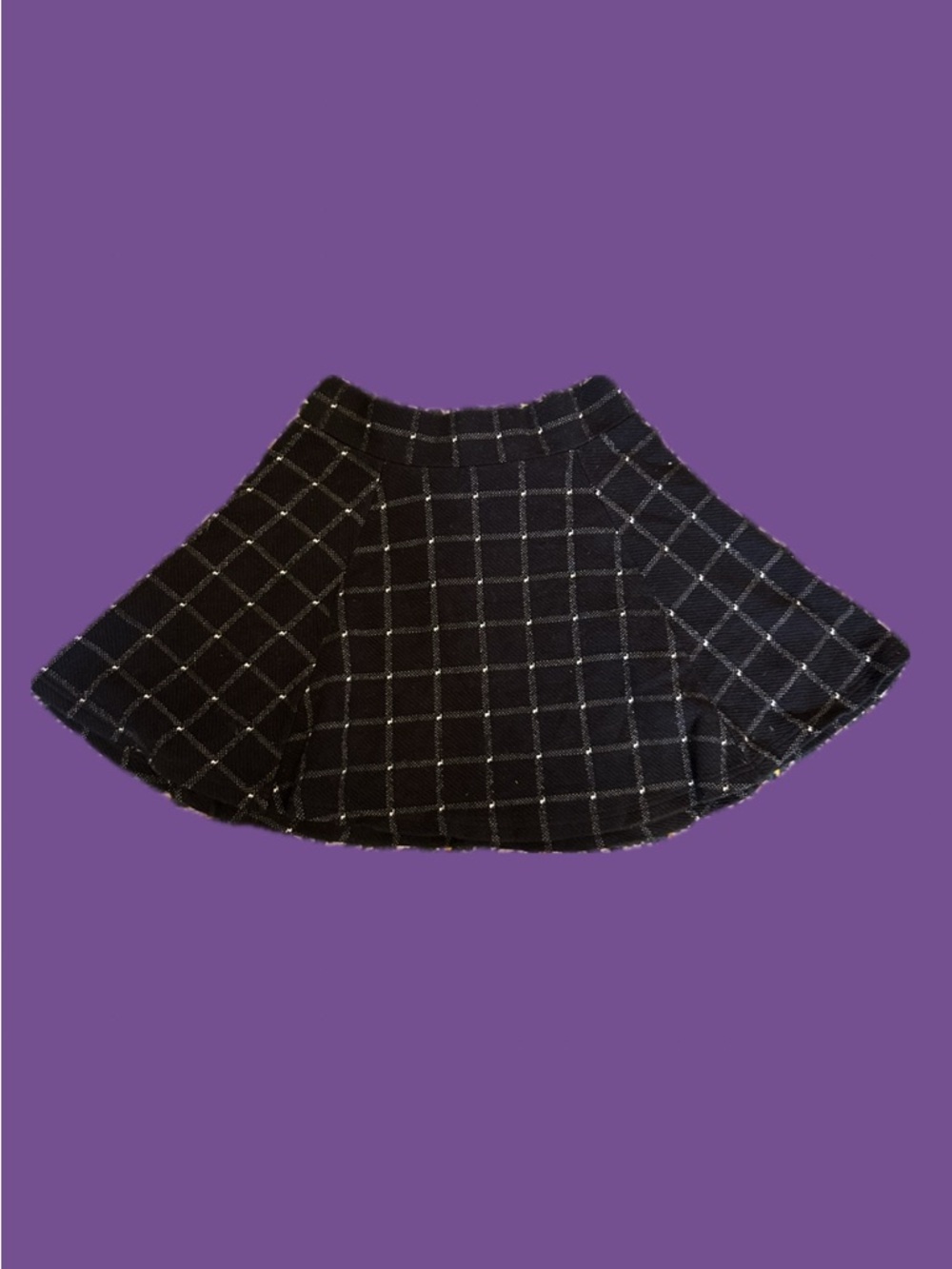 checkered skater skirt